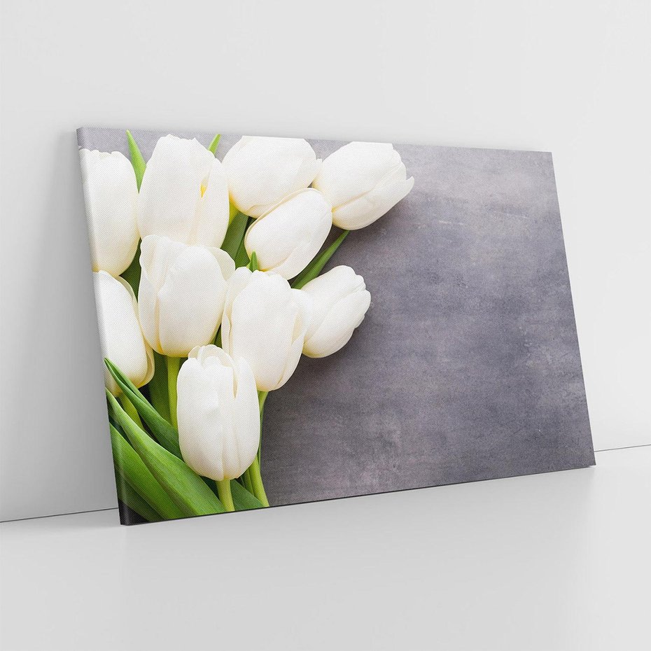 Obraz na płótnie 70x50 - Tulipanowa Kolorystyka - tulipany, kwiaty