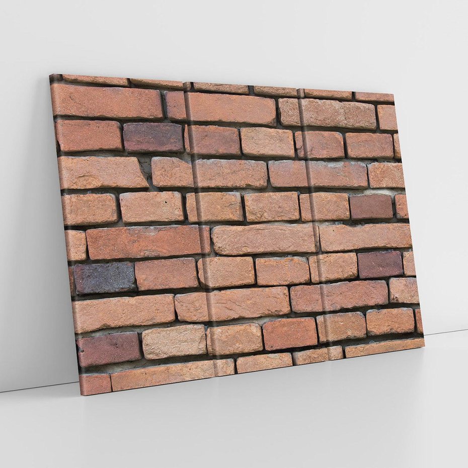 Obraz na płótnie 120x80 - Mur cegieł: industrialny urok - cegły, mur