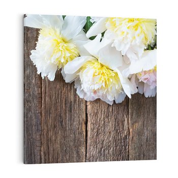 Obraz na płótnie 30x30 - Relaksująca Harmonia - kwiaty, spa