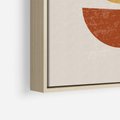 Obraz w ramie 50x70 - Geometryczne Wibracje - boho plakat, geometryczny - rama drewno