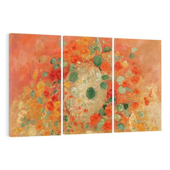 Obraz na płótnie 120x80 - "Nasturcje" (1905) Odilon Redon - Reprodukcja - reprodukcja, obraz na płótnie