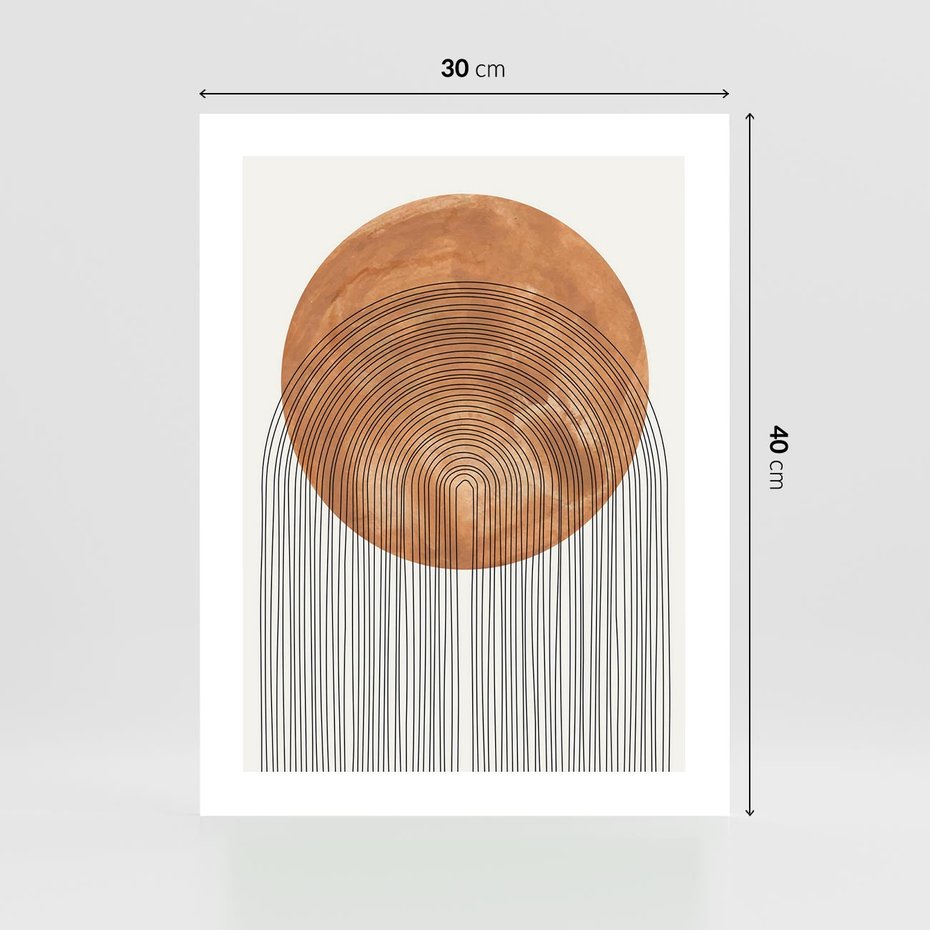 Plakat bez ramy 30x40 - Złote Akcenty - nowoczesna sztuka, modern