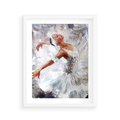 Plakat w ramie 40x50 - Baletowa Sztuka - balet, sztuka - rama biała
