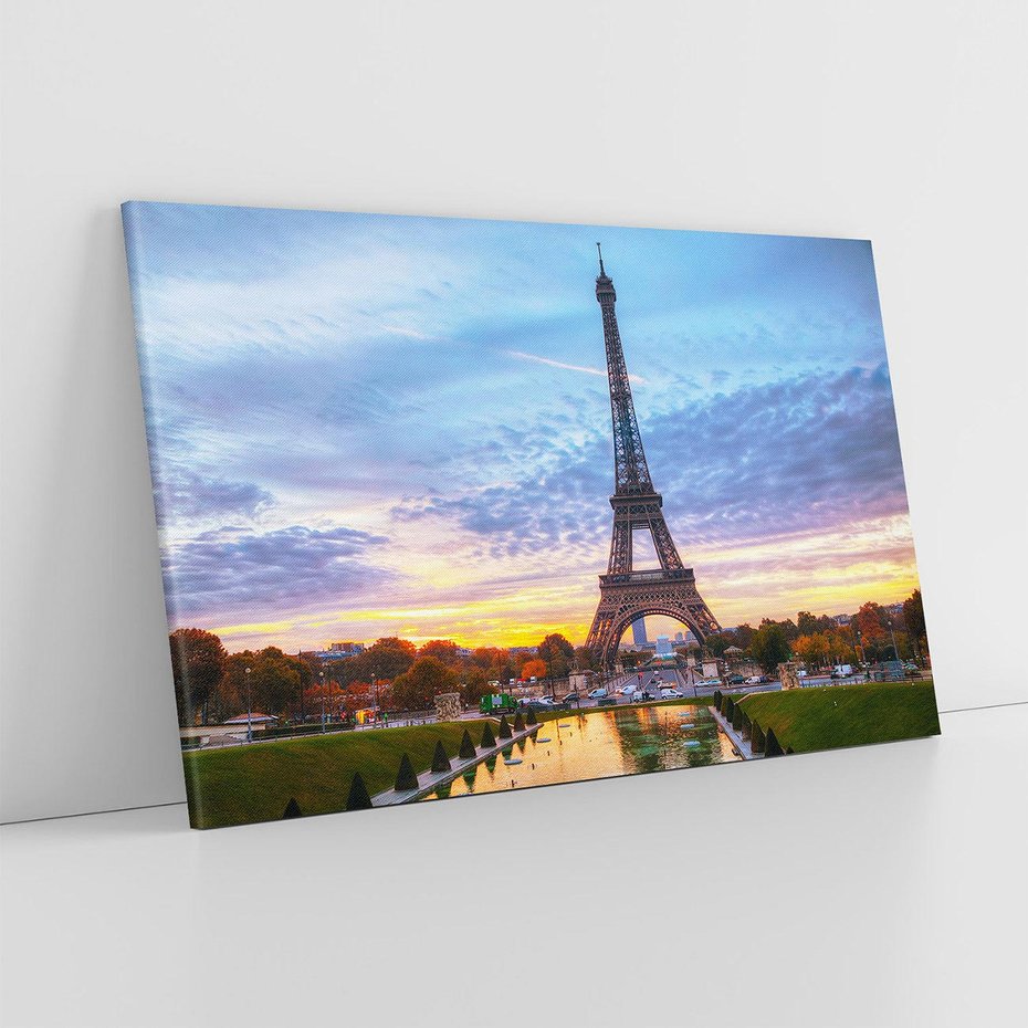 Obraz na płótnie 100x70 - Francja: romantyczny Paryż - Francja, Paryż