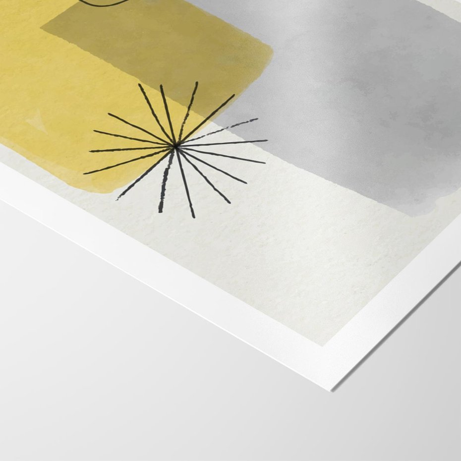 Plakat bez ramy 21x30 - Rozbijające Granice Akwarel - abstrakcja, akwarelowe plamy