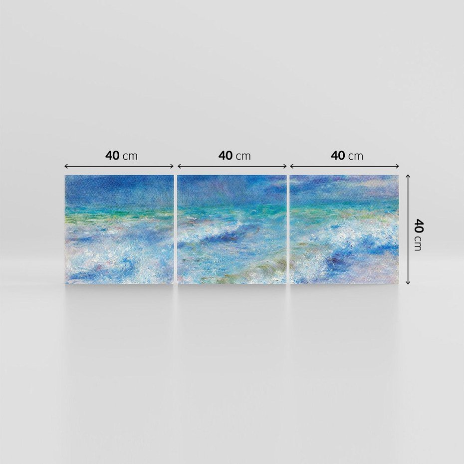 Obraz na płótnie 120x40 - "Seascape" (1897), Pierre-Auguste Renoir - Reprodukcja - reprodukcja, obraz na płótnie