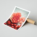 Plakat bez ramy 30x40 - Granatowa Inspiracja Kuchni - granat, kuchnia
