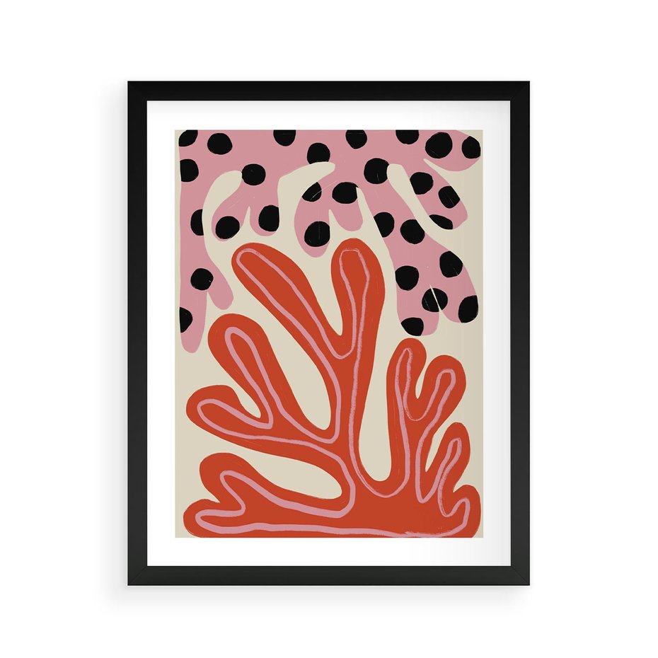 Plakat w ramie 40x50 - Księga Pastelowych Impulsów - abstrakcyjny obraz, plakat - rama czarna