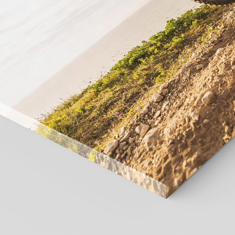 Obraz na płótnie 120x80 - Ekscytująca Akcja - motocykl, cross