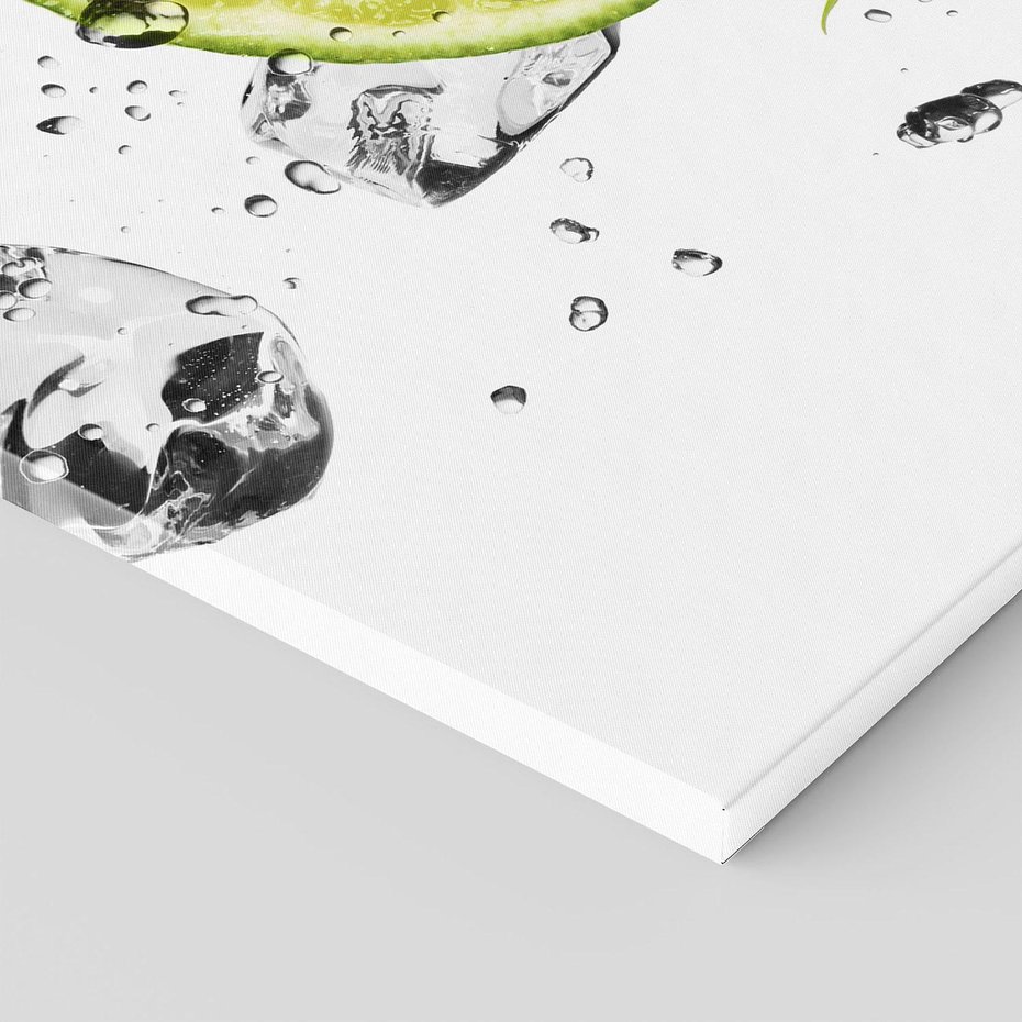 Obraz na płótnie 50x70 - Ekscentryczne limonki z wodą - limonki, woda