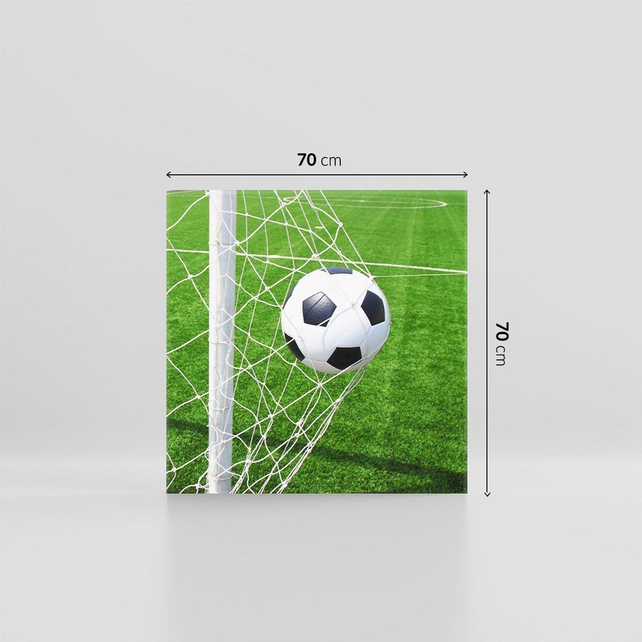 Obraz na płótnie 70x70 - Namiętność Piłki i Gola - piłka nożna, gol