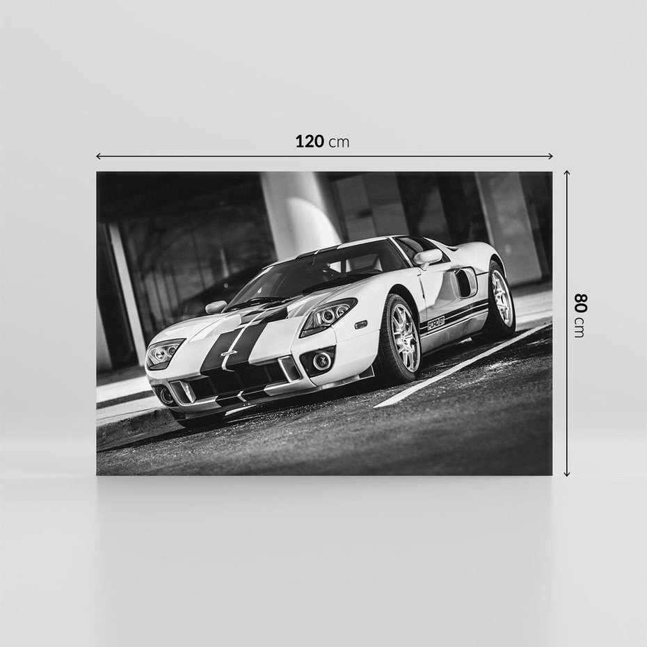 Obraz na płótnie 120x80 - Ford GT moc i elegancja - Ford GT, samochód