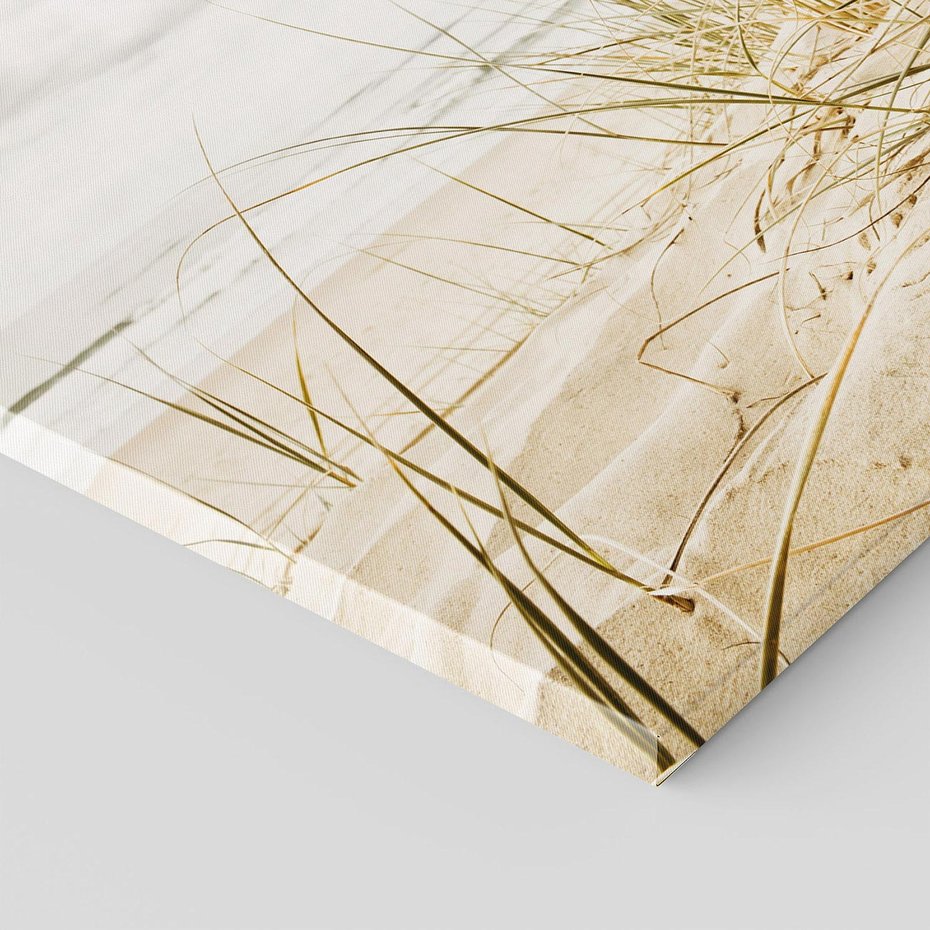 Obraz na płótnie 120x80 - Oaza nad morzem: plaża i roślinność - plaża, morze