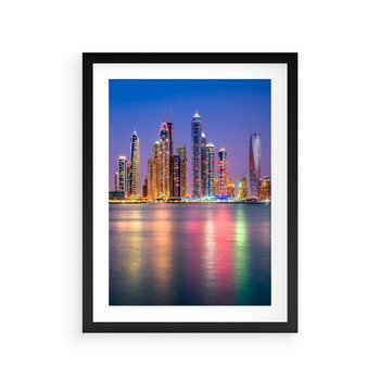 Plakat w ramie 40x50 - Nowy Jork: pulsujące miasto - Nowy Jork, miasto - rama czarna