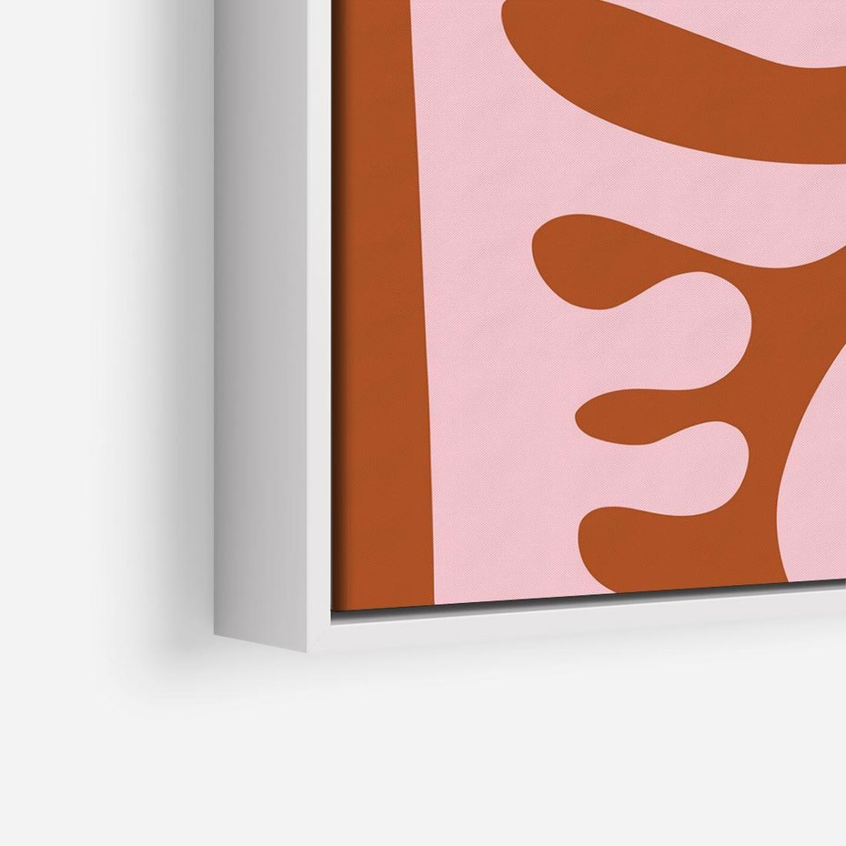 Obraz w ramie 80x80 - Migotliwe Boho Marzenia - abstrakcyjny obraz, plakat - rama biała