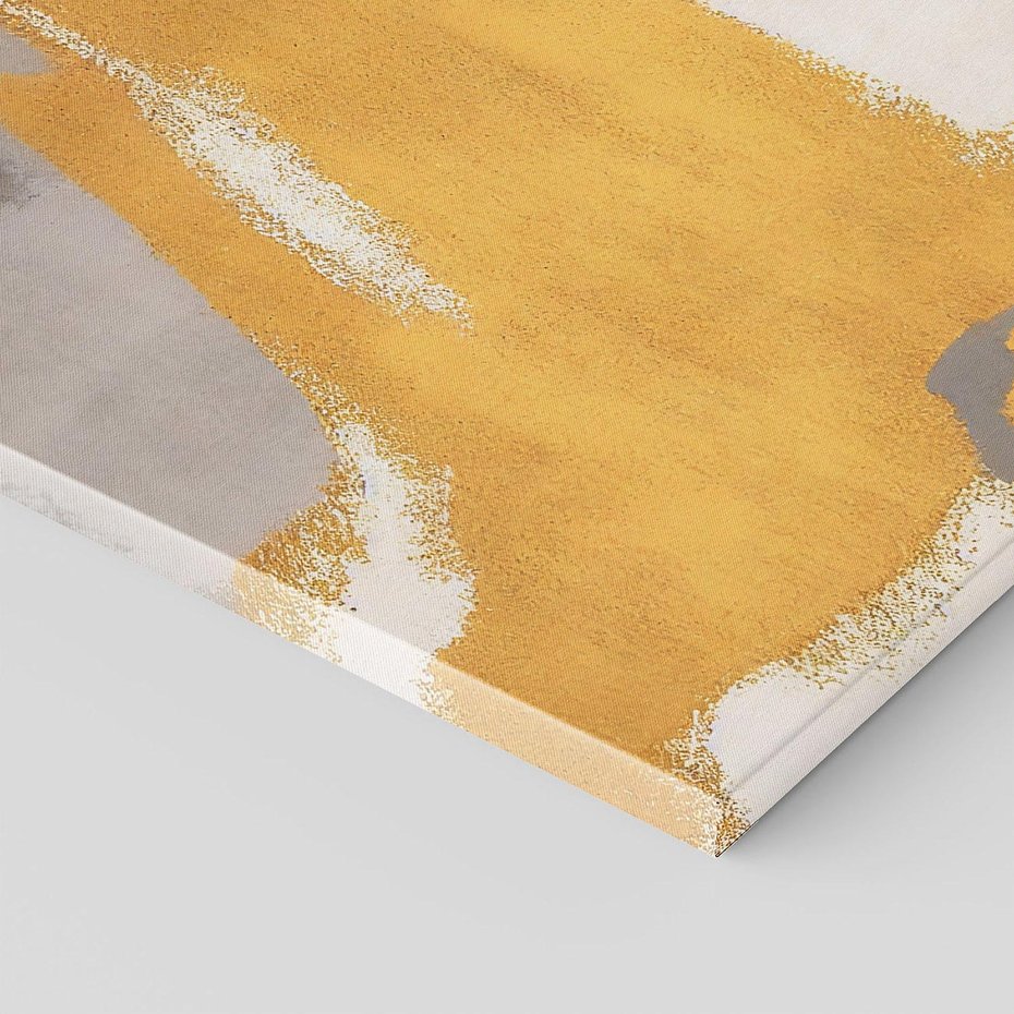 Obraz na płótnie 100x70 - Złote Maźnięcia Pędzla - złota abstrakcja, plamy