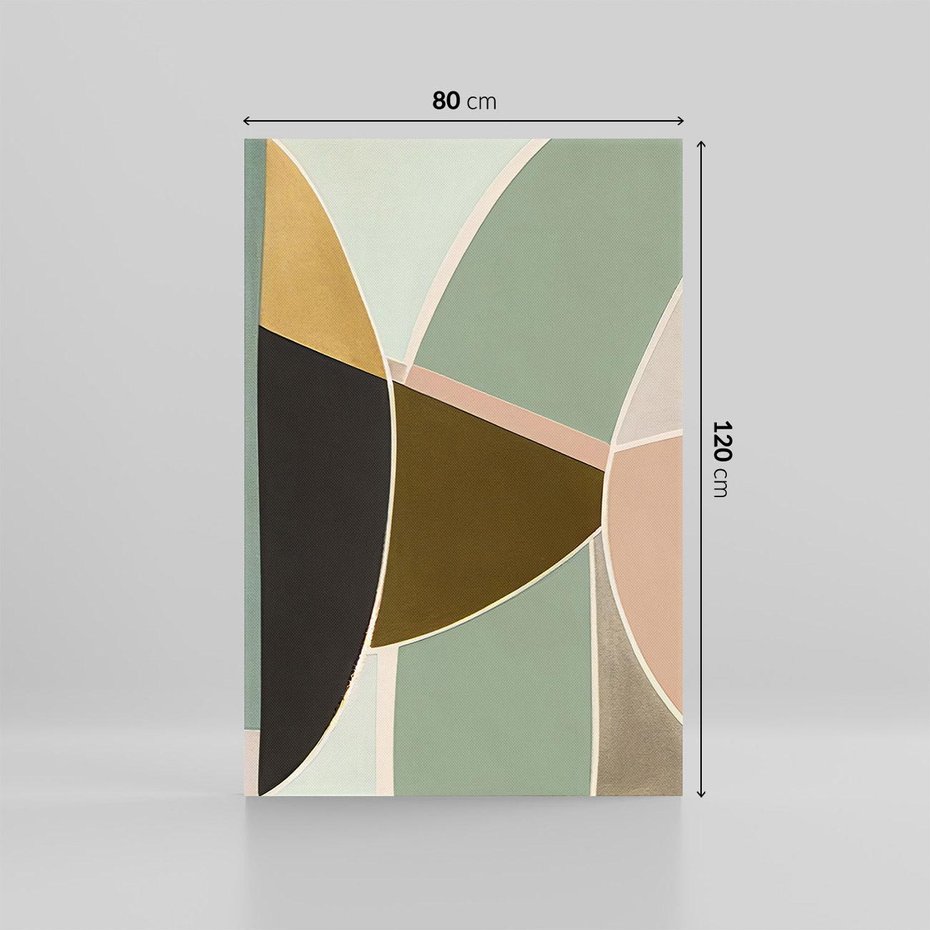 Obraz na płótnie 80x120 - Abstrakcyjne Pudry - abstrakcyjne kształty, plamy