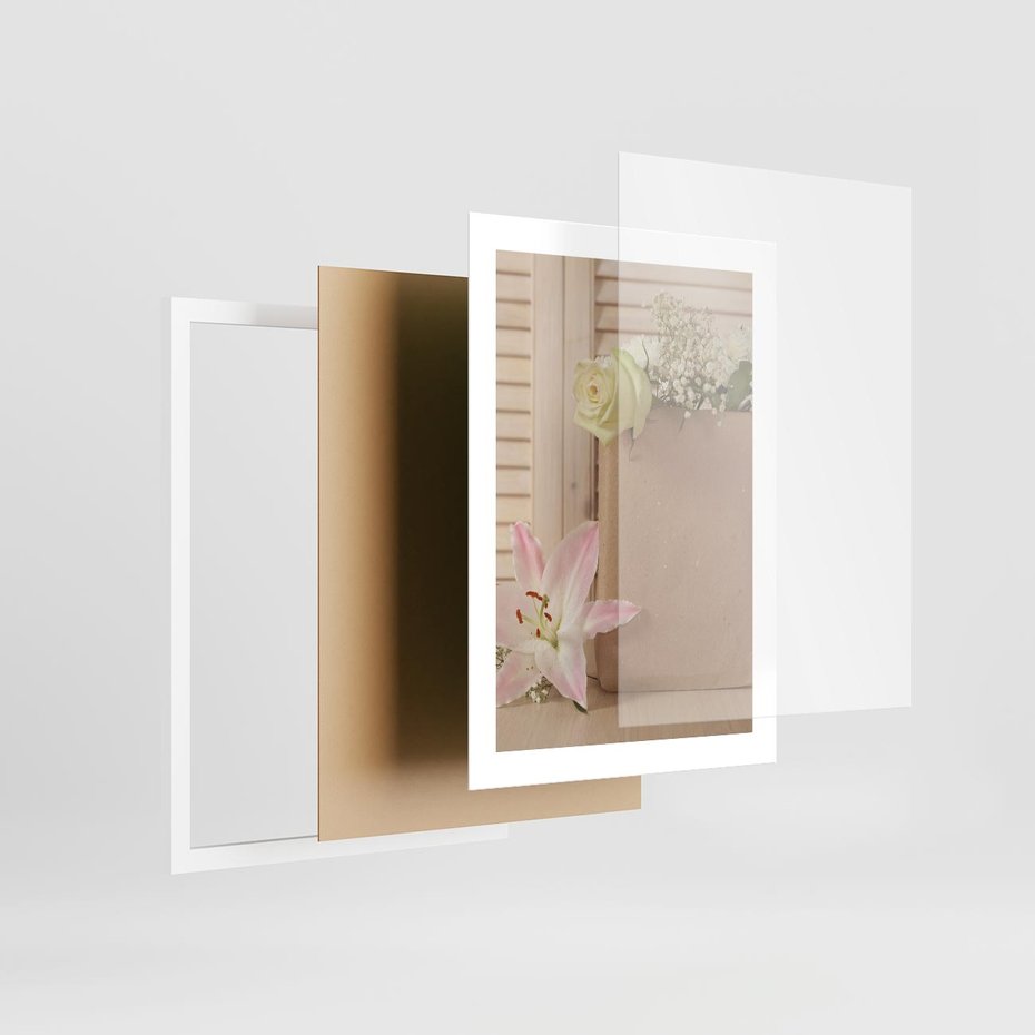 Plakat w ramie 30x40 - Elegancja W Prostocie - kwiaty, mnimalizm - rama biała