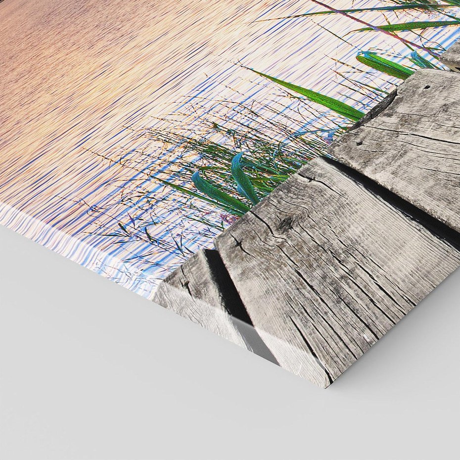 Obraz na płótnie 50x70 - Romantyczny zachód słońca nad morzem z ptakami - zachód, słońca