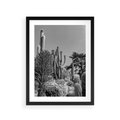 Plakat w ramie 30x40 - Pustynny Klimat - czarno białe zdjecie, pustynia - rama czarna