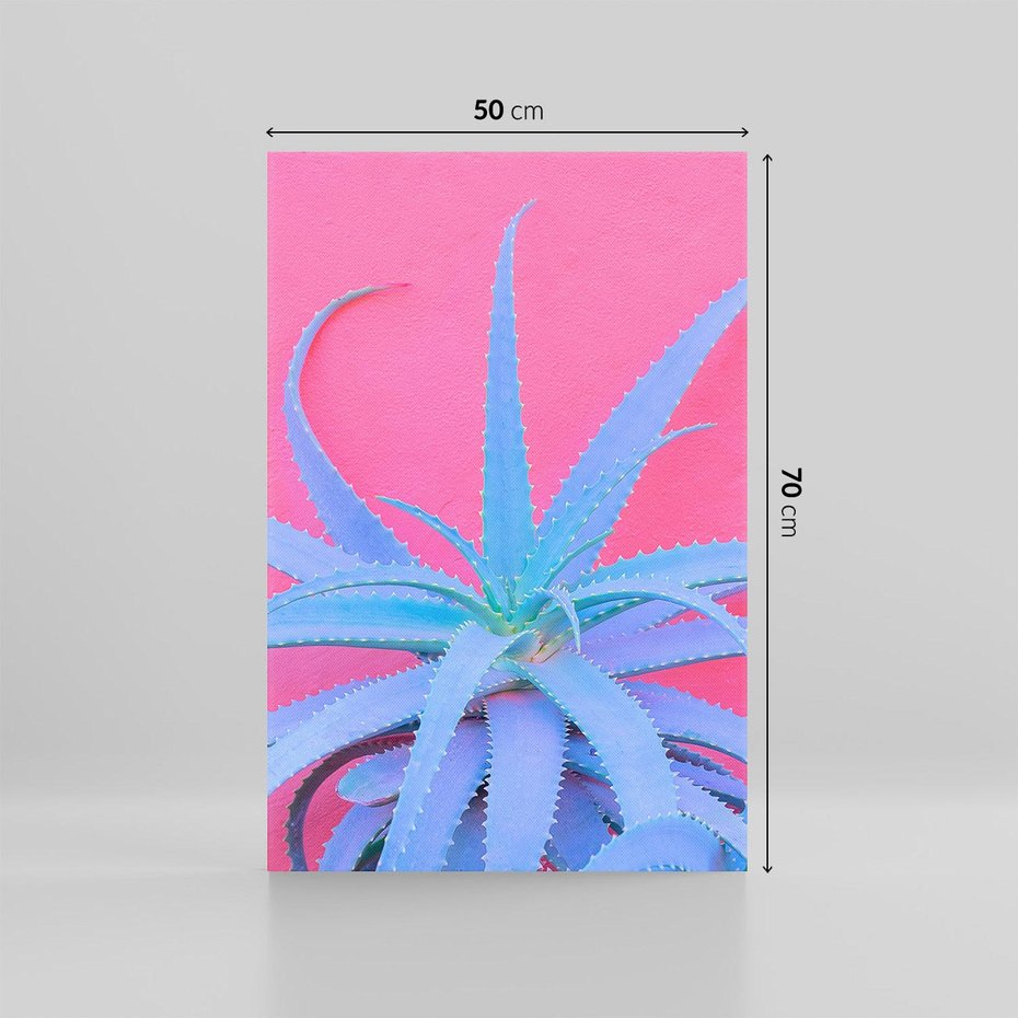 Obraz na płótnie 50x70 - Piękno Pustyni - kaktusy, liście