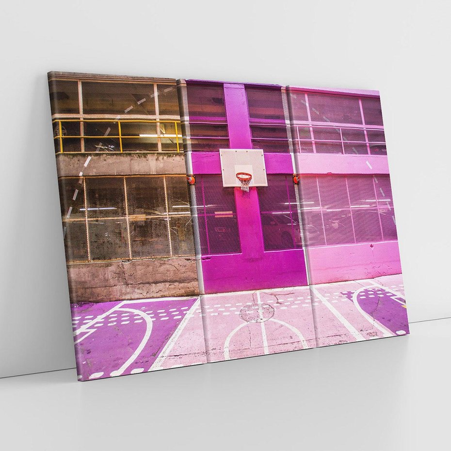 Obraz na płótnie 120x80 - Boisko Koszykówki - Pasja Sportowego Ducha - boisko, koszykówka