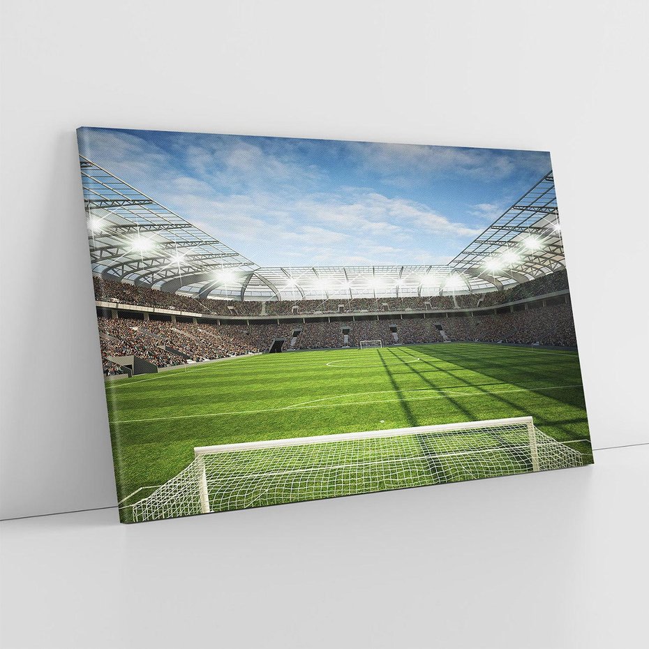 Obraz na płótnie 120x80 - Piłkarskie emocje - stadion, piłka nożna