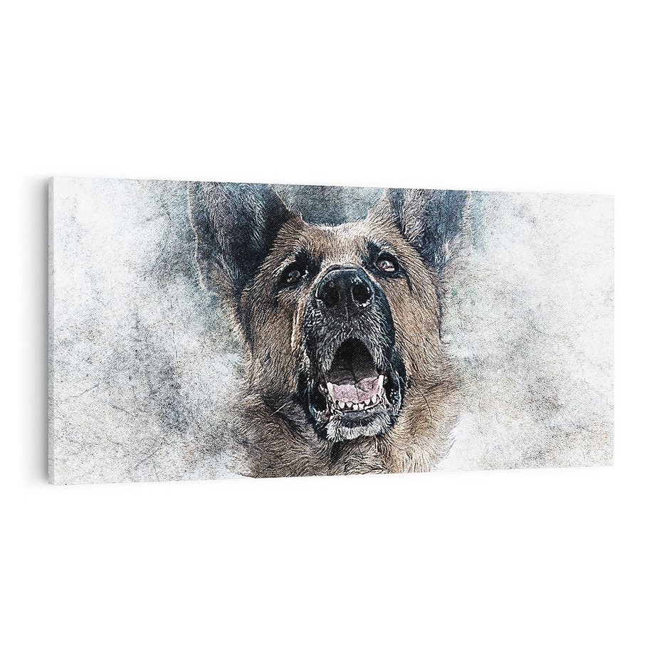 Obraz na płótnie 100x50 - Pies - wierny towarzysz - pies, sztuka