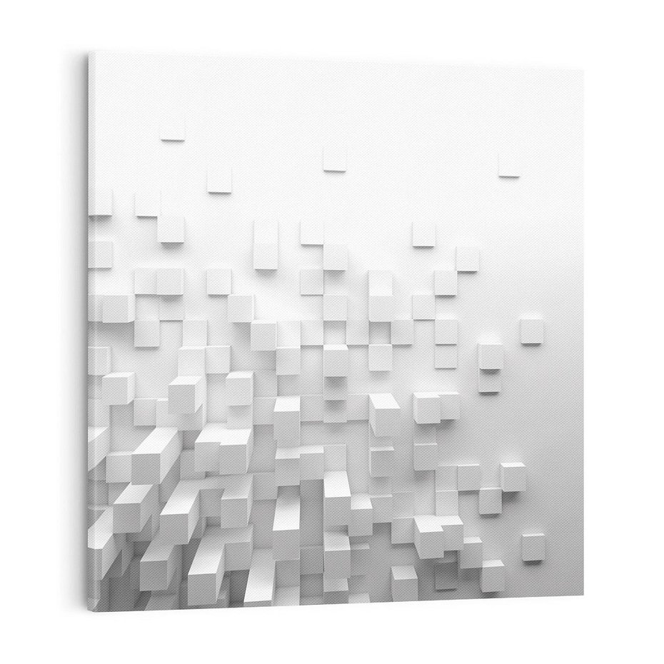 Obraz na płótnie 50x50 - Głębia abstrakcji - ściana, 3D