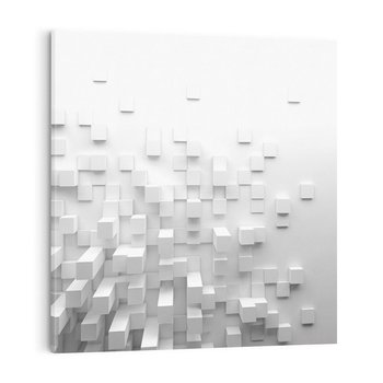 Obraz na płótnie 40x40 - Głębia abstrakcji - ściana, 3D