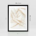 Plakat w ramie 30x40 - Pampas w Stylu Boho: Kompozycja Natury - suche trawy, pampas - rama czarna