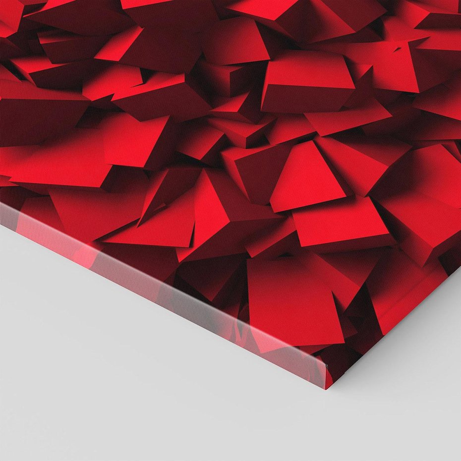 Obraz na płótnie 60x60 - Geometryczny 3D - abstrakcyjna kompozycja - geometryczny, 3D