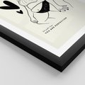 Plakat w ramie 50x70 - Wyrażenie Piękna - rysunek, sztuka nowoczesna - rama czarna