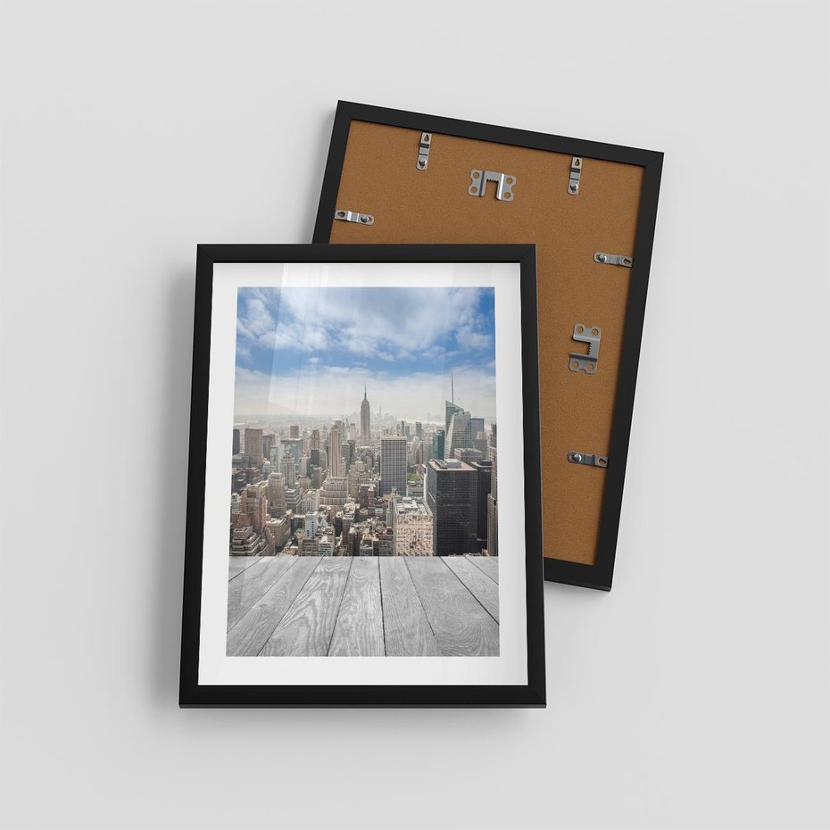 Plakat w ramie 30x40 - Nowojorska energia miejsca - Nowy Jork, miasto - rama czarna