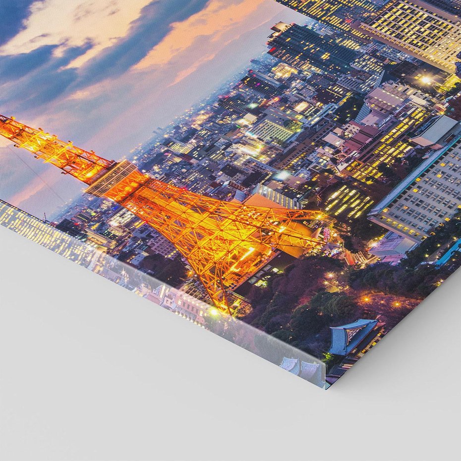 Obraz na płótnie 40x40 - Tętniące życiem Tokio - Tokio, Japonia