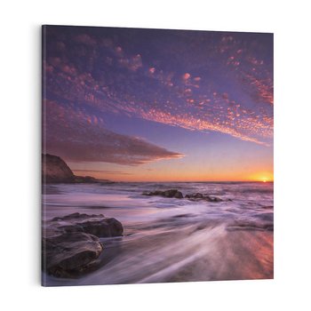 Obraz na płótnie 80x80 - Spojrzenie w głąb duszy - zachód słońca, zmierzch