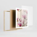 Plakat w ramie 40x50 - Urok Magnolii - magnolie, kwiaty - rama drewno