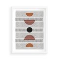 Plakat w ramie 50x70 - Plakat w Stylu Abstrakcji - geometryczna grafika, plakat - rama biała