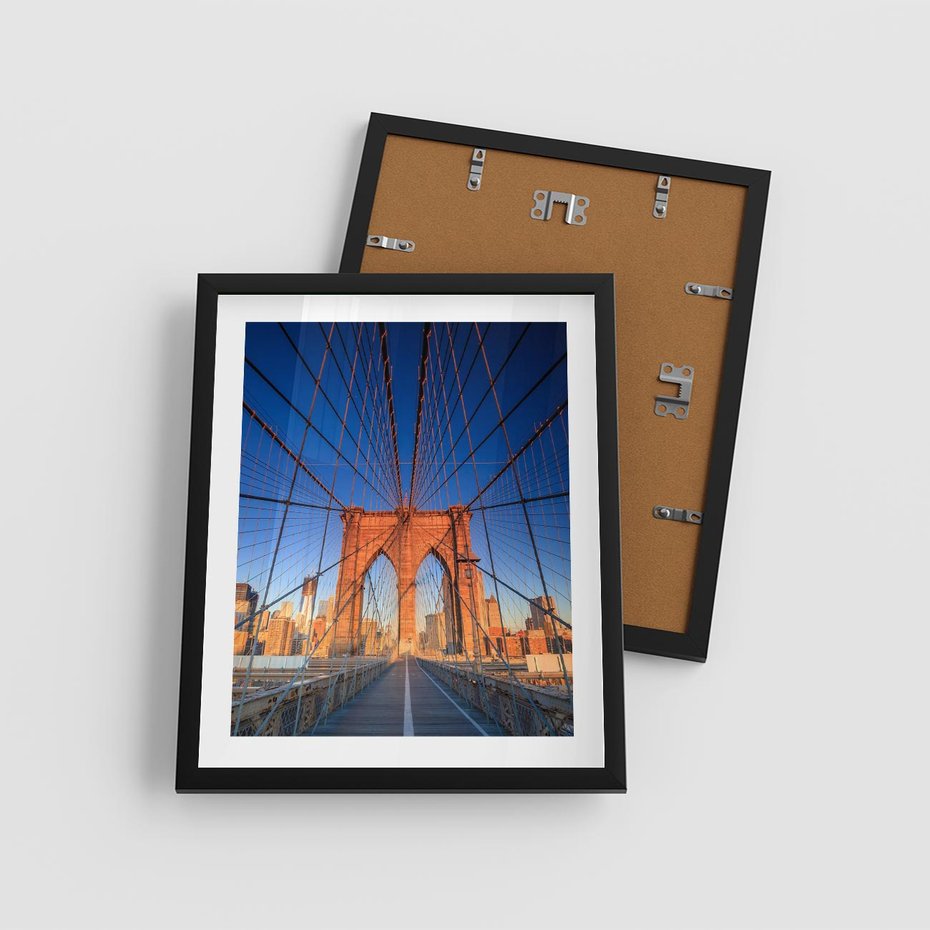 Plakat w ramie 40x50 - Most architektoniczne arcydzieło - most, architektura - rama czarna
