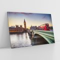 Obraz na płótnie 120x80 - London Calling: Autobus i Big Ben - Londyn, autobus