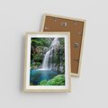 Plakat w ramie 30x40 - Tropikalny Wodospad - wodospad, tropikalny - rama drewno