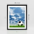Plakat w ramie 40x50 - Piłkarska Pasja - piłka, nożna - rama czarna