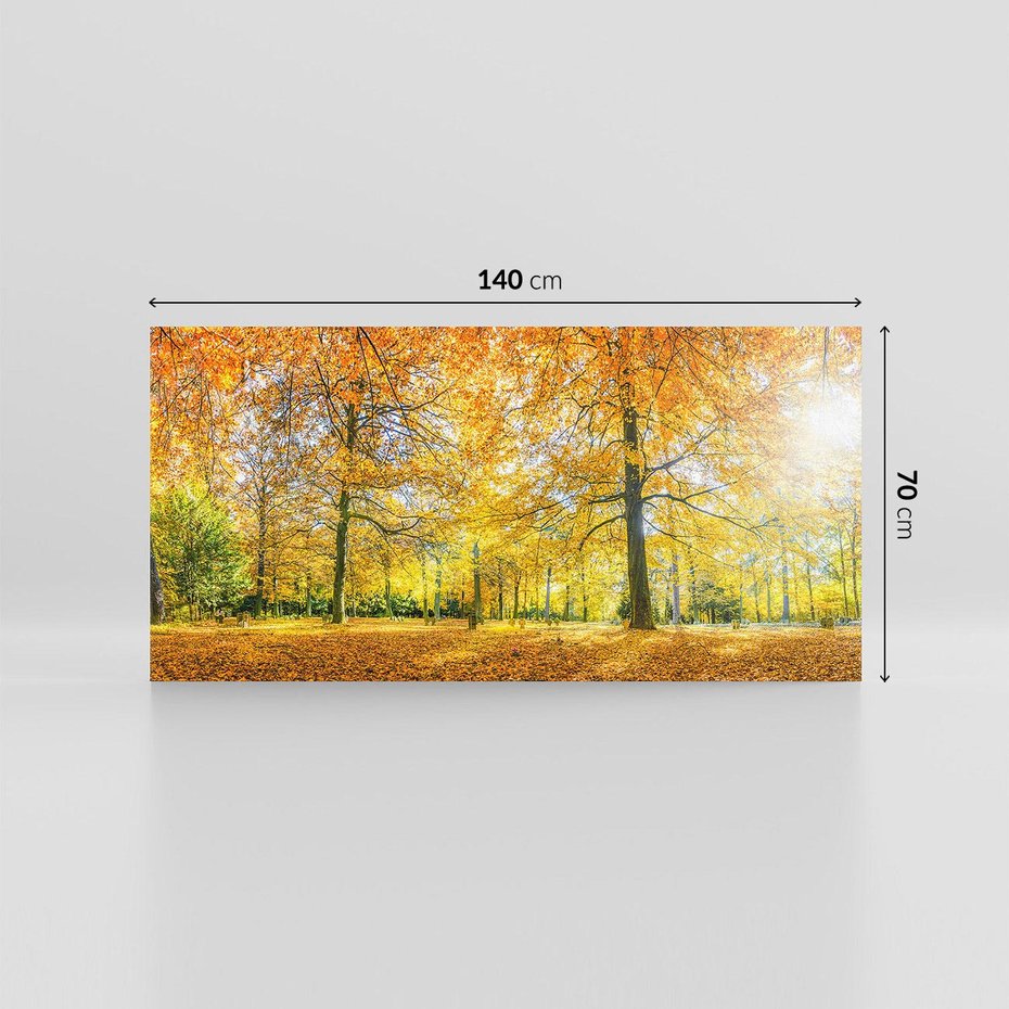Obraz na płótnie 140x70 - Jesień w Lesie: Urok Lasu - jesień, las
