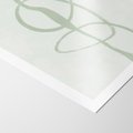Plakat bez ramy 21x30 - Zieleń Wewnętrznej Harmonii - zielona abstrakcja, zgaszona zieleń