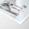 Plakat bez ramy 30x40 - Magia Świąt - renifer na śniegu, śnieg
