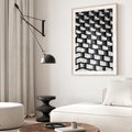 Plakat w ramie 40x50 - Elegancja Wysokości - architektura, wieżowiec - rama drewno