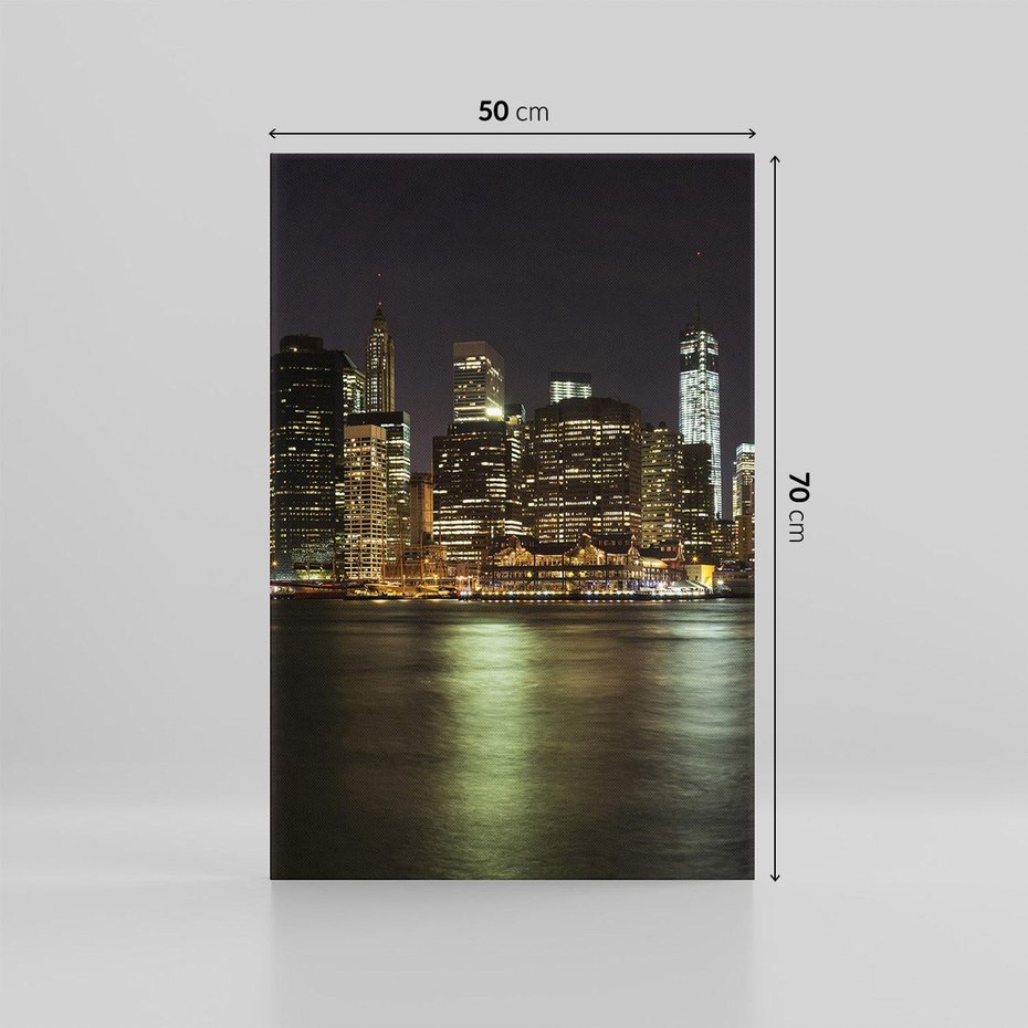 Obraz na płótnie 50x70 - Nowy Jork nocą - New York, Nowy