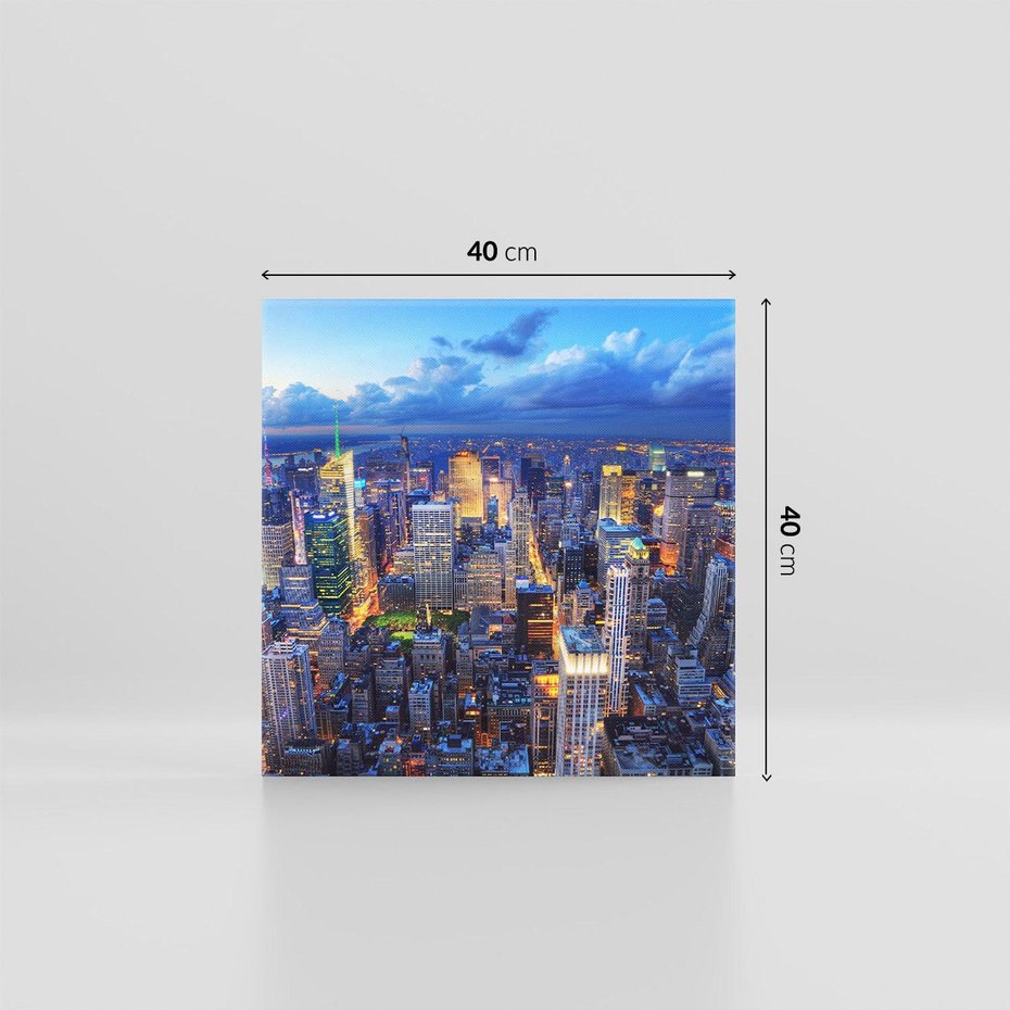 Obraz na płótnie 40x40 - Energia wielkiego miasta - Nowy Jork, NY