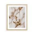Plakat w ramie 40x50 - Kwiatowa suchość - kwiaty, susz - rama drewno