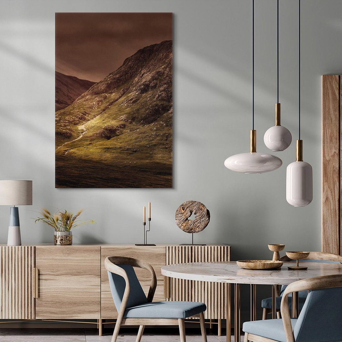 Obraz na płótnie 70x100 - Górska sceneria - góry, krajobraz